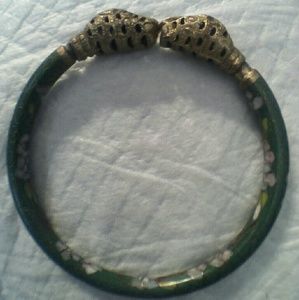 Vintage Chinese Cloisonne Snake Bracelet